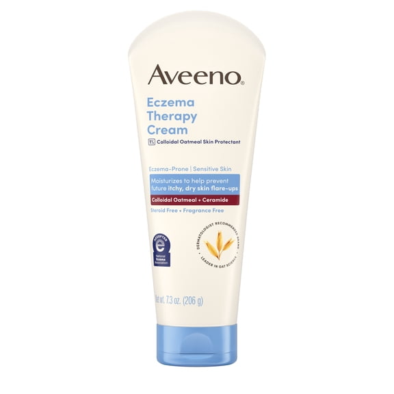Aveeno Eczema Therapy Daily Soothing Body Cream, Steroid-Free, 7.3 oz