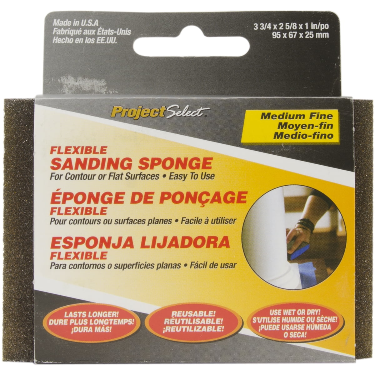 Deluxe Foam Sanding BlockMedium/Fine Grit