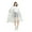 White, variant on Tnobhg EVA Transparent Hooded Raincoat Adult Unisex Mid-length Poncho with Snap Buttons Waterproof Windproof Hiking Raincoats for Men Women