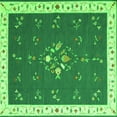 thumbnail image 1 of Ahgly Company Indoor Square Abstract Green Contemporary Area Rugs, 7' Square, 1 of 1