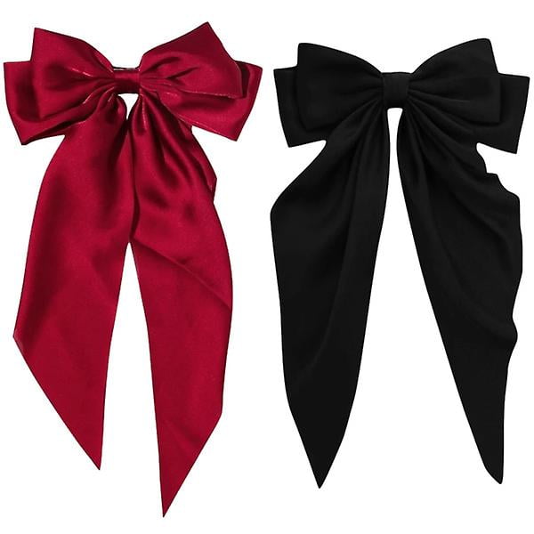 2pcs Hair Bows Women Hairpins Girls Barrettes Large Bow Hair Clips Hair Accessory