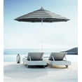 thumbnail image 2 of California Umbrella ALTO908117-SA03 Parasol de Marché à Poulie Ouvert de 9 Pi en Fibre de Verre - Bronze et Pacifica-Rouge, 2 of 4