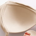 thumbnail image 5 of Bras for Women,Comfortable Ribbed Knit Bra Top for Everyday Wear Soft Supportive Wirefree Underwear,Sports Bras for Women,Beige,52, 5 of 6