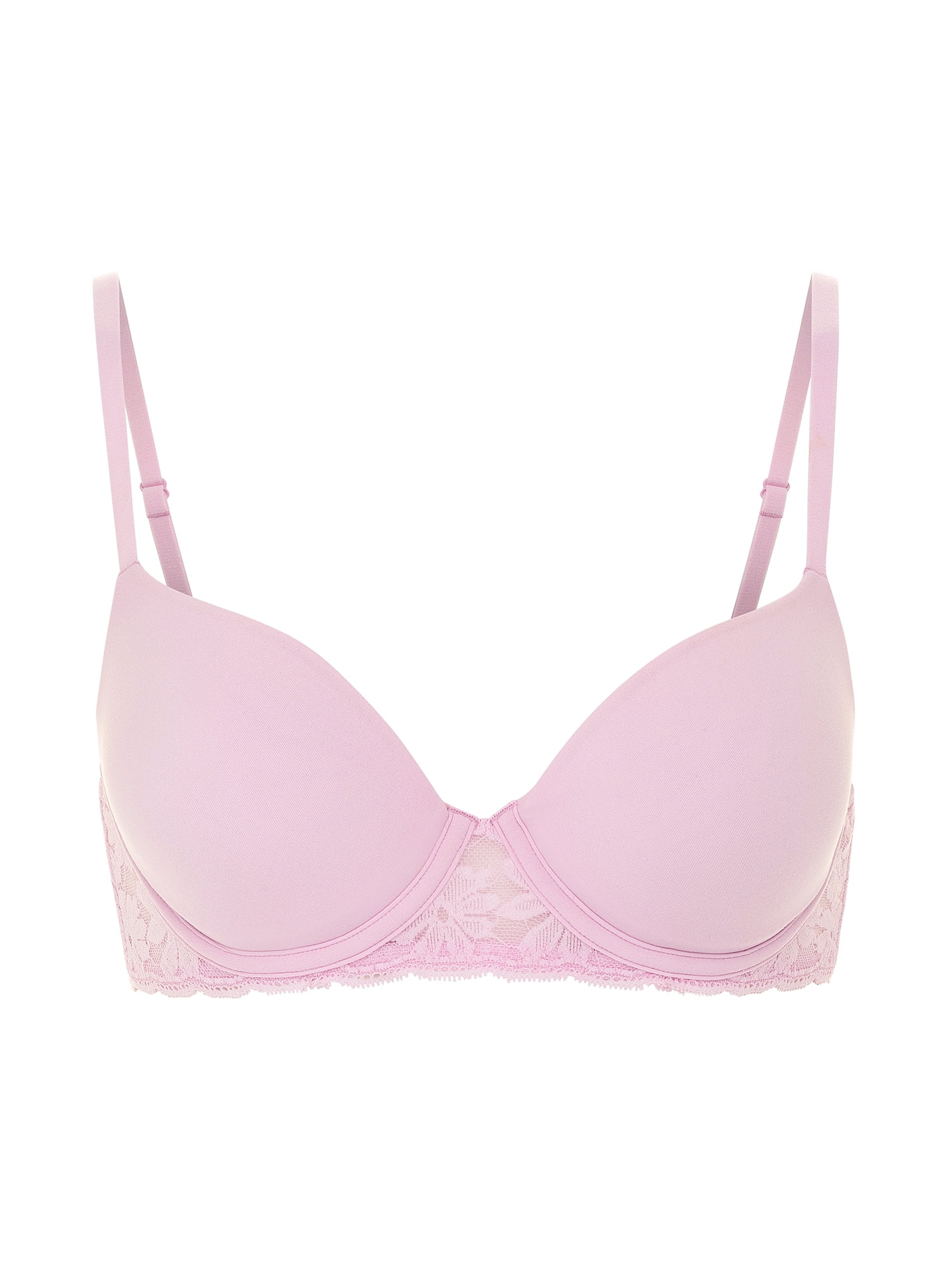 No Boundaries Women's Demi Underwire T-Shirt Bra with Sugarcup, Sizes 34A-40DD