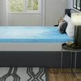thumbnail image 3 of Vibe 3” Gel Swirl Memory Foam Mattress Topper, Twin, 3 of 9