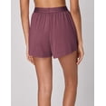 thumbnail image 2 of Hanes Originals Women's SuperSoft Comfywear Sleep Shorts, 3.25" Mauve Mood L, 2 of 5