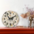 thumbnail image 2 of Yayeee 10" Wall Clock Battery Operated Quartz Round Silent Non-Ticking Home Decor, Cowboy Pattern, 2 of 6