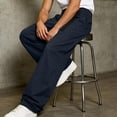 thumbnail image 5 of StSilkitty Mens Casual Pants Elastic Waist Baggy Wide Leg Pants Lightweight Soft Breathable Trousers with Pockets, 5 of 9