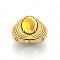 thumbnail image 2 of Shree Jewelrs Original Certified Natural Yellow Sapphire (Pukhraj) Ring - 3.75 Ratti Certified Handcrafted Ring Jupiter Ring, PANCHDHATU Gold Plated Ring for Men and Women, 2 of 5