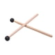 thumbnail image 2 of Mazas de percusión 1 par de mazos de xilófono de tambor de acero para lengua, diapasón, mazo de varilla de madera para instrumento de percusión Meterk Mazas de percusión, 2 of 6