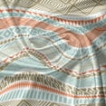 thumbnail image 5 of Ambesonne Bohemian Valance Pack of 2, Patterns, 54"X12", Salmon Pale Blue Sepia, 5 of 5
