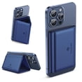 thumbnail image 1 of Cartera magnética Miracase para hombres/mujeres con soporte para iPhone, color azul, 1 of 6