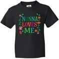 thumbnail image 3 of Inktastic Nonna Loves Me Granddaughter Youth T-Shirt, 3 of 5
