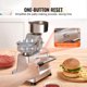 thumbnail image 5 of VEVOR Máquina para hacer hamburguesas comerciales, máquina para hacer hamburguesas de carne de res de 100 mm/4 pulgadas, máquina prensadora de hamburguesas de acero inoxidable de grado alimenticio, 5 of 9