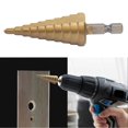 thumbnail image 4 of Step Drill Bit MultiPurpose Pagoda High Speed Steel Reaming Taper Drilling Tools(4mm~22mm ), 4 of 4