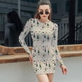 thumbnail image 6 of Sommelier Women's Long Sleeve Bodycon Dress Soft Stretchy For Everyday Wear And Special Occasions, 6 of 6