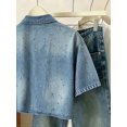 thumbnail image 4 of Shirt With Rhinestone Cross Embellishment Multicolor-6, 4 of 30