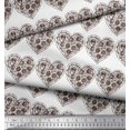 thumbnail image 3 of Soimoi polyester Crepe Fabric Pizza Food Print Fabric by the Yard 42 Inch Wide, 3 of 3