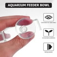 thumbnail image 2 of WRISTBIQUE 4Pcs Shrimp Feeder Transparent Suction Cup Technology 6.5x6.5cm for Aquarium Maintenance, 2 of 8