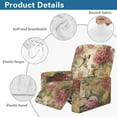 thumbnail image 5 of FKELYI Hummingbird Peony Flower Print Recliner Slipcover Stretchy Reclining Chair Cover with Pocket Non-Slip Sofa Couch Covers 4 Pack Furniture Protective Elastic Covers, 5 of 7