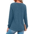 thumbnail image 5 of Fantaslook Womens Long Sleeve Shirts Casual Tunic Tops Work Dressy Blouses Fall Sweaters, 5 of 9
