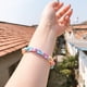 thumbnail image 4 of 2 pulseras de cadena cubana para hombres y mujeres, pulsera de hip-hop arcoíris de moda para niñas, regalos de fiesta de vacaciones, 4 of 5