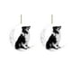 thumbnail image 1 of Iron Art Siéntese en la luna Lovely Dog Moon Ornament para los amantes de los perros Christmas Tree Pendent 2PC Wmkox8yii gf6356, 1 of 4