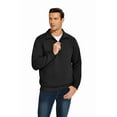thumbnail image 7 of Pinspark Men's Quarter Zip Pullover Sweatshirts Mock Neck Casual Long Sleeve Fall Winter Warm Fleece Cotton Sweatshirt, 7 of 7