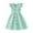 Green, variant on AJTQTH Girls Sundress High-Waisted Stylish V-Neck Flutter Sleeve Princess Dress Striped Tunic Gowns Summer Ruffles Flowy Midi Dress Blue 9 Years