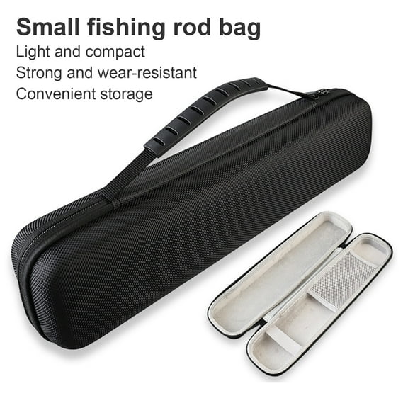 Lifetechs Fishing Gear Bag Fishing Rod Case with Reinforced Handle Metal Zipper Portable Oxford Cloth Fishing Rod Storage Bag