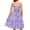 Floral Lavender, variant on Arshiner Girls Tie Back Dress Spaghetti Strap Ruffle Hem Casual Summer Beach Sundress with Pockets