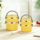 thumbnail image 5 of Fiambrera Isotérmica | Fiambrera Bento de Acero Inoxidable con Tapa | Contenedor de Alimentos de Varios Niveles para El Trabajo y Picnics | Cubo con Aislamiento Térmico | Asa Portátil y Cierre Hermét, 5 of 6