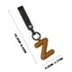 thumbnail image 4 of Colgante de llavero de cuero con letra inglesa, accesorios de llavero de coche, creativo, colgante, 4 of 4