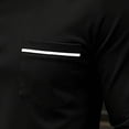 thumbnail image 4 of LEAVINGSUO Men's Stand Collar Long Sleeve Shirt Casual Loose Fitting Sports Breathable Top Black S, 4 of 6