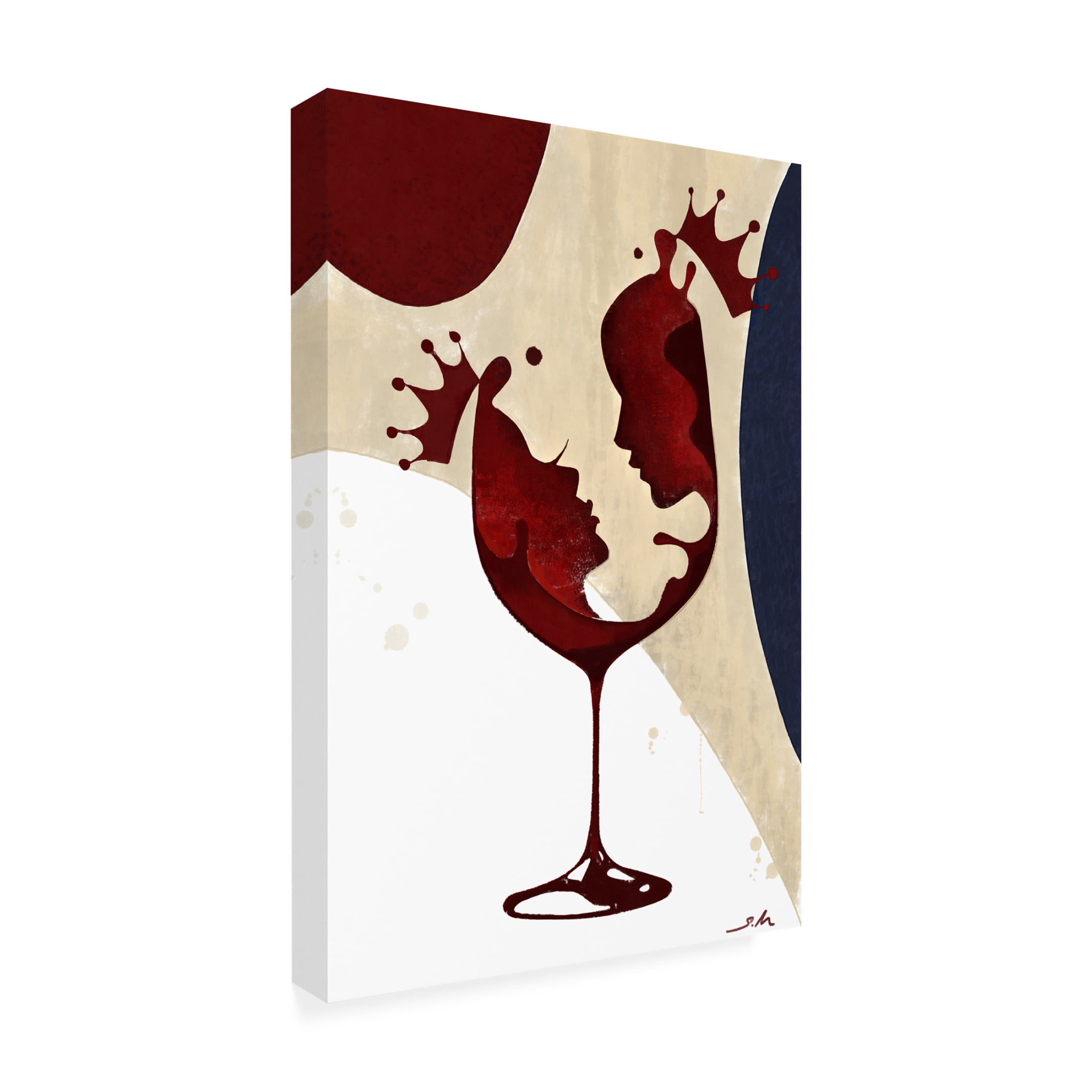 Canvas Wall Art - Salaam Muhammad 'A Drink of Love' Wall Art for Living Room, Bedroom, or Office Décor by Trademark Fine Art - 22 x 32 Inches
