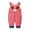 Pink, variant on akafmk Toddler Winter Fleece Lined Overalls Padded Warm Snowsuit Casual Comfortable Sleeveless Zipper Jumpsuit, Size 0-1 Year
