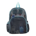 thumbnail image 4 of Eastsport Mesh Backpack With Adjustable Padded Shoulder Straps, Graphite/Mint Blue, 4 of 6