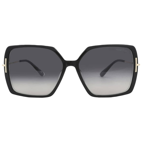 Tom Ford FT1039 01B Plastic Shiny Black Gradient Smoke 59 mm Women's Sunglasses