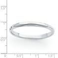 thumbnail image 2 of Platinum 3mm Half-Round Featherweight Band (Size 5.5) Made In United States plwhr030-5.5, 2 of 5