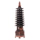 thumbnail image 1 of Pagoda de China de Prosperidad Cultural Artesanía Afortunada Especial de Característica China Bronce rojo Yotijar Torre de Wenchang, 1 of 7