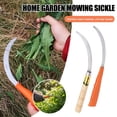 thumbnail image 2 of Lttoisl Faucille Dentelée en Acier Inoxydable avec Lame de 10,6 Pouces, Poignée Ergonomique en Plastique, Outil de Récolte Durable pour le Jardinage, le Camping, l'Entretien de Pelouse, la Gestion des Terres, 2 of 8