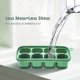 thumbnail image 3 of Ice cube tray with removable lid, 4-pack hanging silicone ice cube trays, BPA-free, 8 large freezer trays, 3 of 4