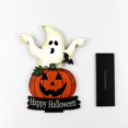 thumbnail image 4 of Letrero colgante de madera para Halloween, colgante para pared y ventana, letrero de madera para casa encantada, patio, decoración de fiesta en casa, 4 of 5