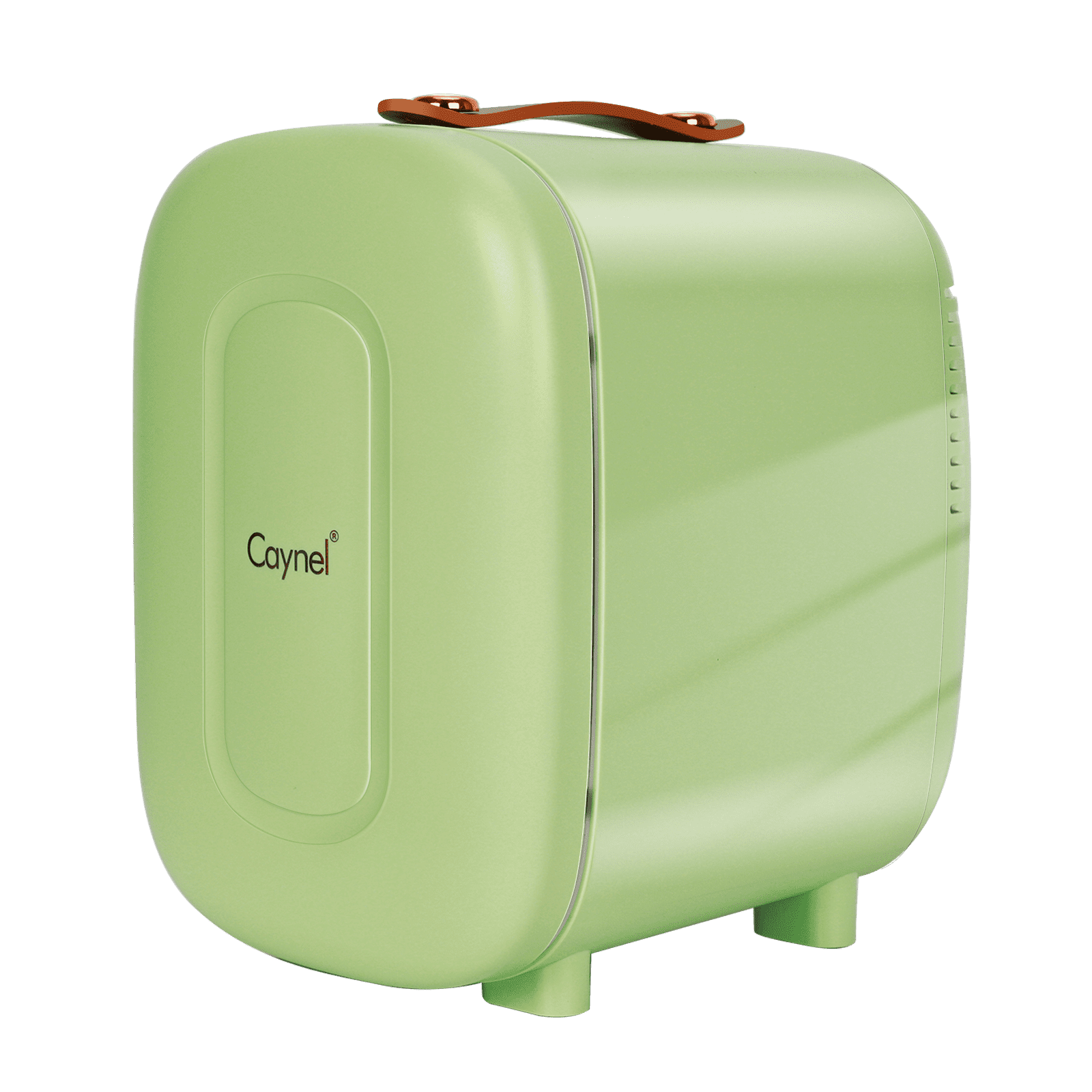 Caynel 5L Portable Retro Mini Fridge 6-can Mini Refrigerator,Green