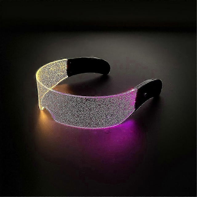 Futuristic LED Glasses Glow Adjustable Cyberpunk Glasses Multi-modes for Party