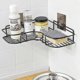 thumbnail image 3 of Bathroom Shelf Storage Rack Stainless Steel Punch Free Firm Kitchen Fitted Wall Storage(black), 3 of 3