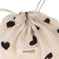 thumbnail image 3 of CIMAXIC Wedding 6pcs Heart Jewelry Bags Sachets Drawstring Makeup Pouches Reusable Small Fabric Storage Bags Purse For Cosmetics Travel Essentials Wedding Birthday Party Favor Supplies, 3 of 4