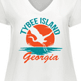thumbnail image 4 of Inktastic Tybee Island Georgia Women's Plus Size V-Neck T-Shirt, 4 of 5