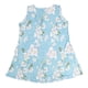 thumbnail image 1 of Women Sleeveless Dress Round Neck Floral Printing Summer Beach Dress with Side Pockets Light Blue XXL, 1 of 25