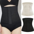 thumbnail image 2 of VISALY high waisted shorts women Waist Shaper, Women's Corset Breathable Fabric Body Shaper Waist Clip Sports Corset Breathable Waist Tummy, Corset Belt Womens Longline Sports Bra, Black,4XL, 2 of 8